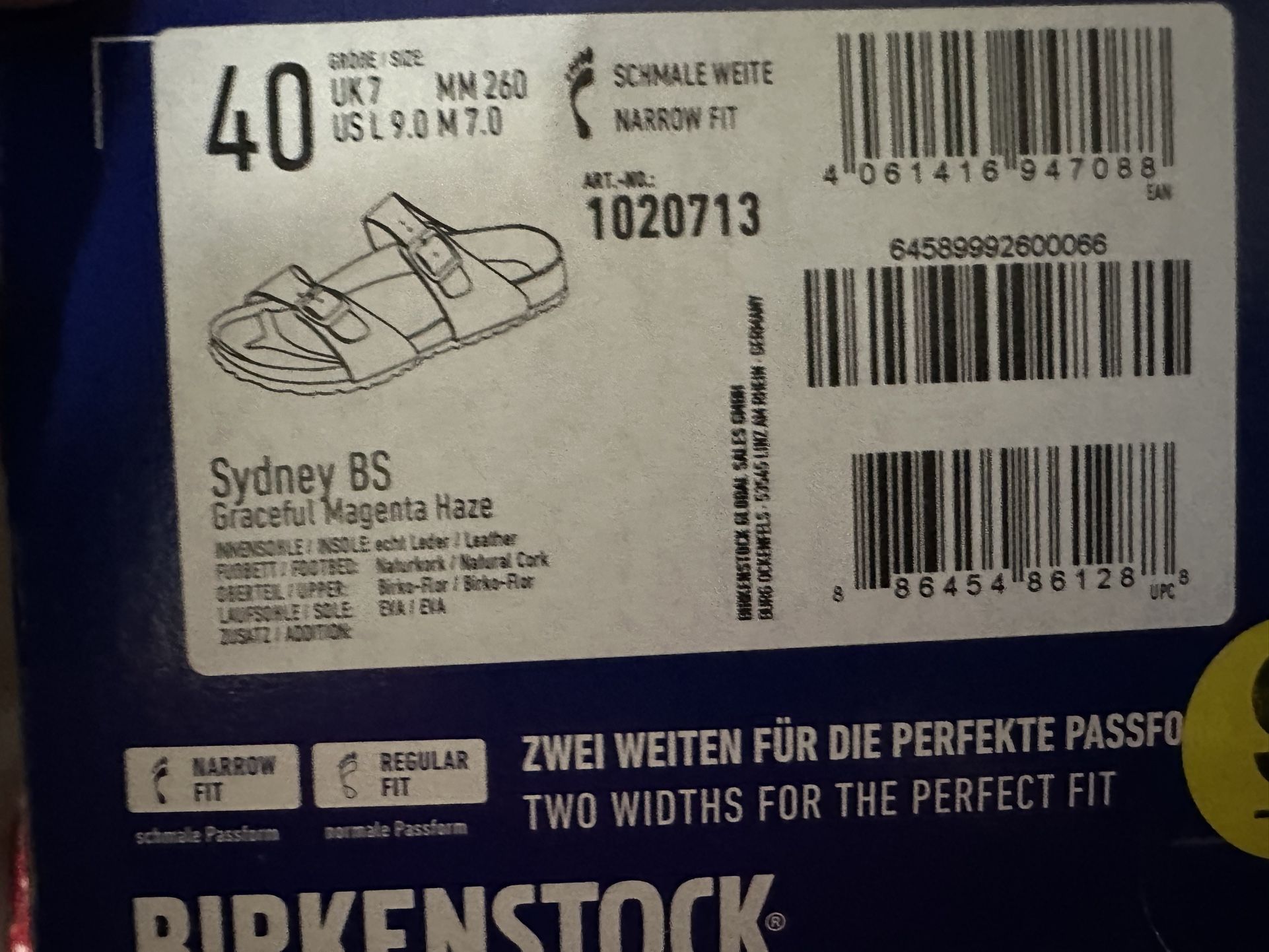 Cute Slide Birkenstock Metallic Fushia Pink NWT/box