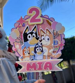 Birthday cake topper