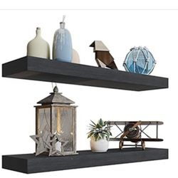 Black Floating Shelves 