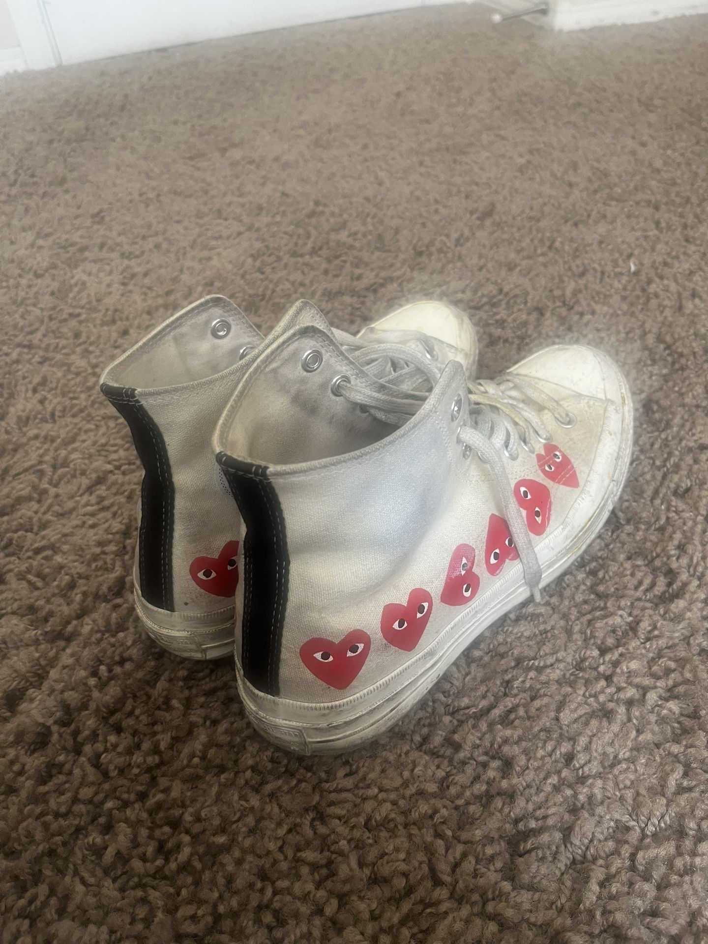 Converse Chuck Taylor All Star 70 Hi Comme des Garcons PLAY Multi-Heart White