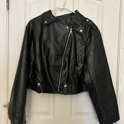 SHEIN Black Leather jacket