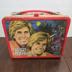 Vintage Metal HARDY BOYS MYSTERIES Lunch Box With Thermos 