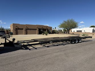 40ft Tri Toon Pontoon Trailer - Jetski Trailer