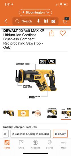 Brandnew Dewalt brushless reciprocating saw (tool only)
