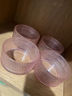Pink bowls