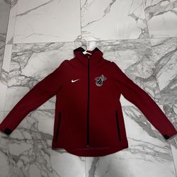 Nike NBA Miami Heat Dri-FIT Showtime Full-Zip Hoodie Red Men’s Size M — Authentic Team Edition