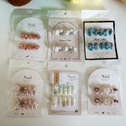 Stylish Salon Quality Push On/Press On Nails (Price For Each Pair)
