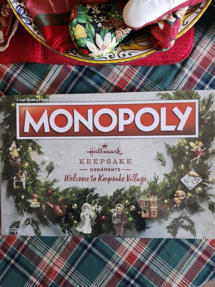 New, Sealed, Hallmark Holiday 2021 Monopoly Board Game