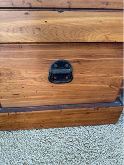 Vintage cedar trunk