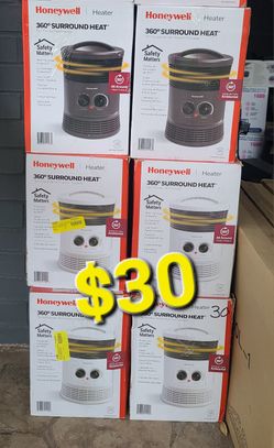 Honeywell 360 Ceramic Heaters Black Or White $30 Each