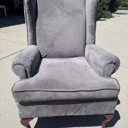 Grey Wingback Armchair
