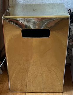 Gold Cube Side Table/Seat
