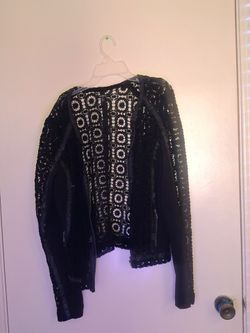 XOXO Black Lace Moto Jacket