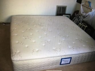 King mattress and box springs that thick. $200