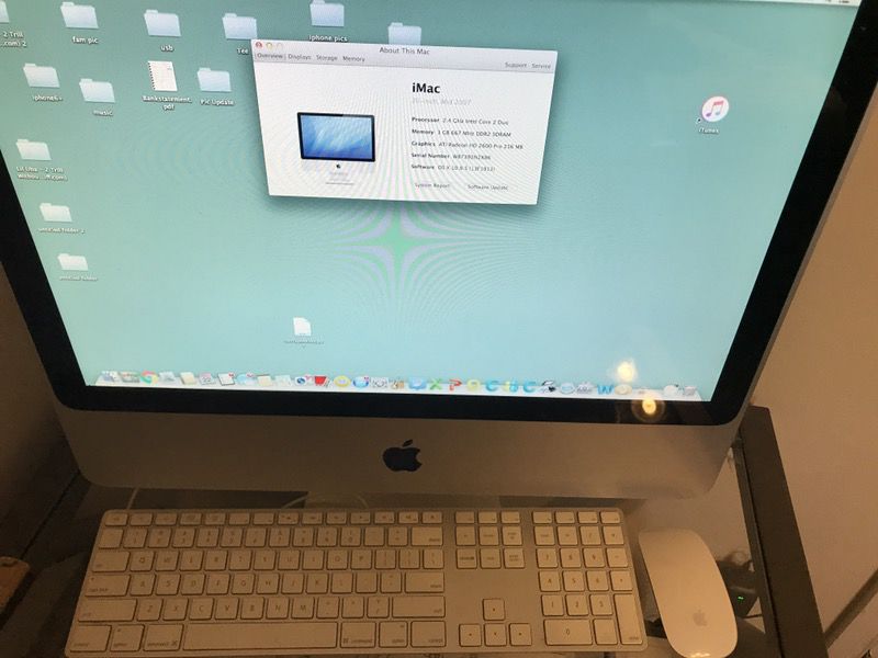 iMac Apple Computer Mid 2007 Chrome