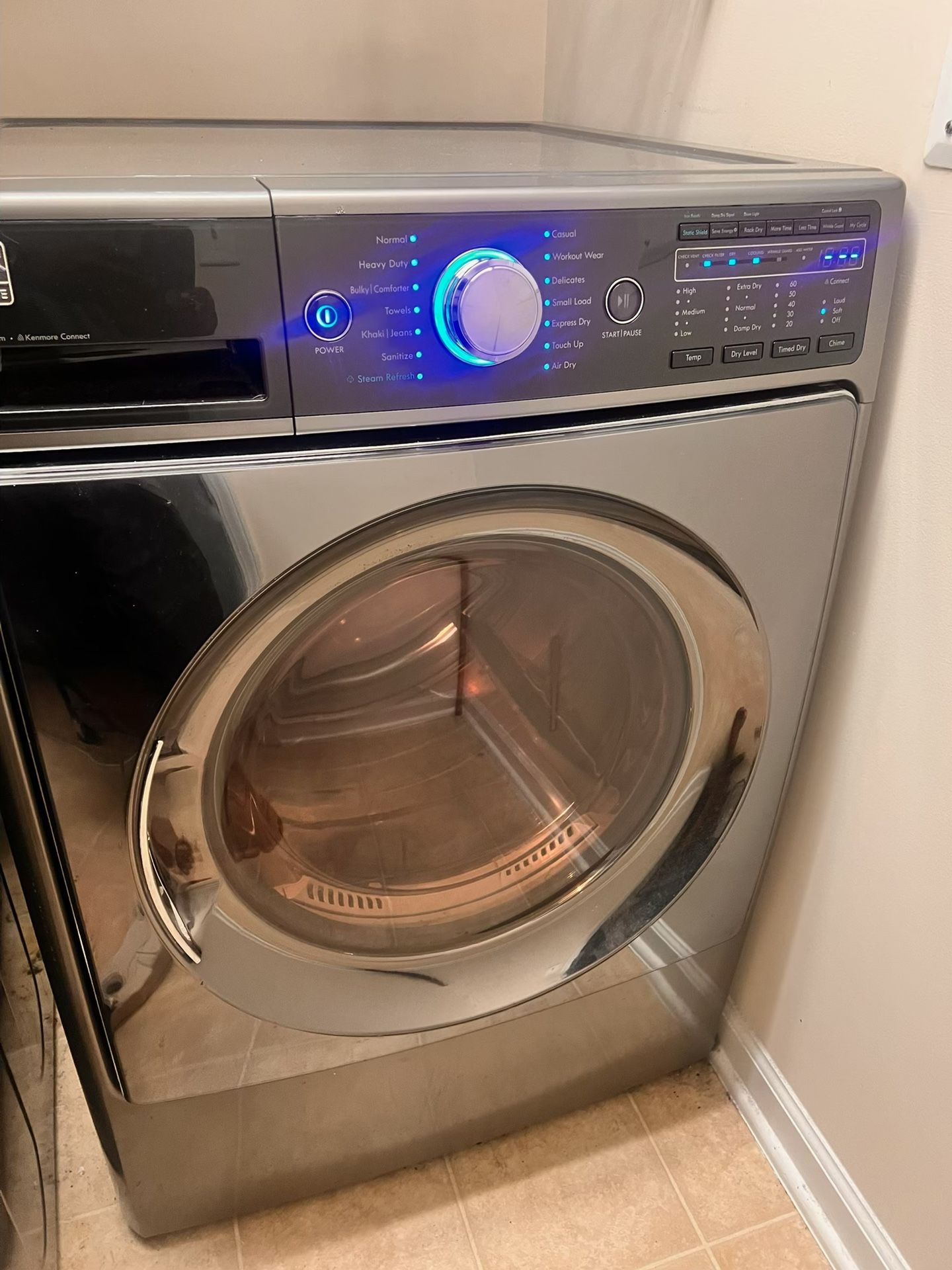 ⭐️NICE CLEAN STAINLESS STEEL KENMORE ELITE ELECTRIC DRYER⭐️