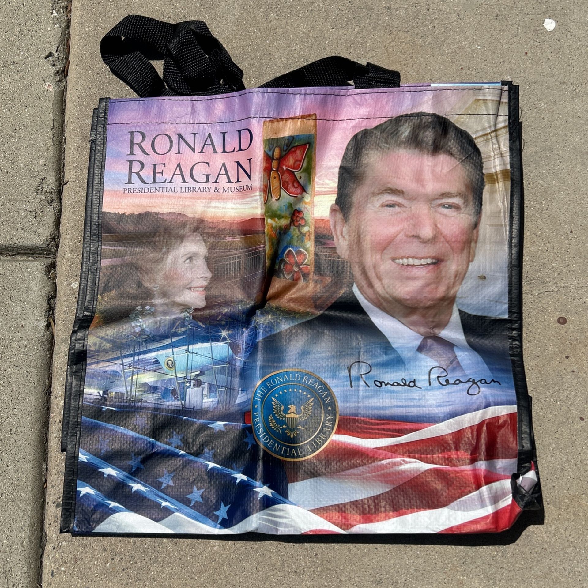 Reusable Ronald Reagan Tote Bag
