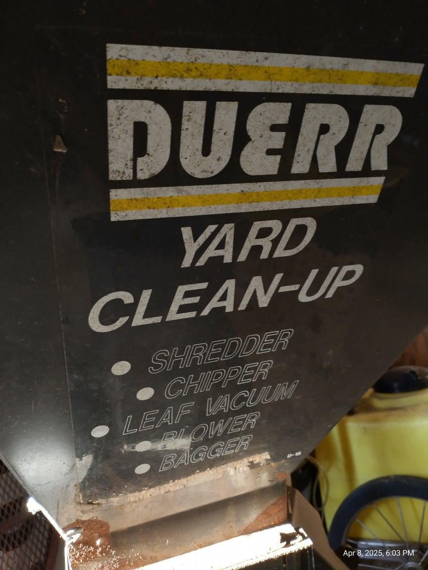 (2) Duerr Mulcher Chipper Vacuum Shredders