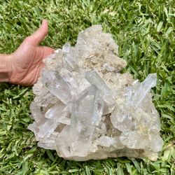 Large Natural Clear Quartz Crystal Cluster 