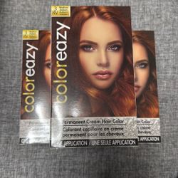 Permanent Cream Hair Color Medium Auburn 