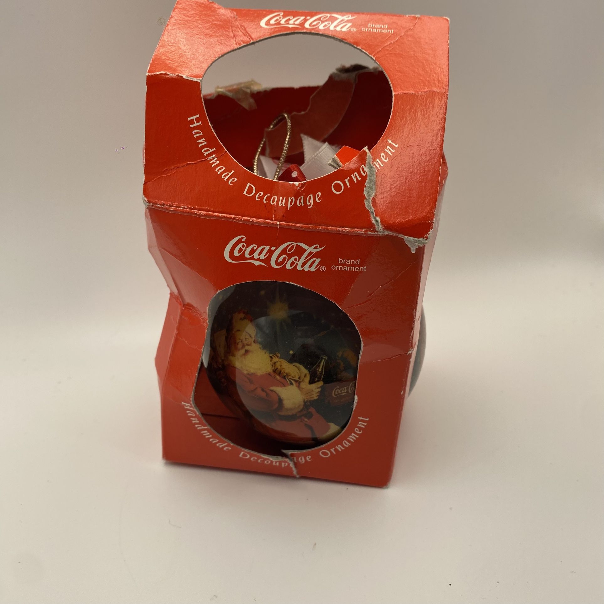 Coca Cola Christmas Ornament. New. Damaged Box