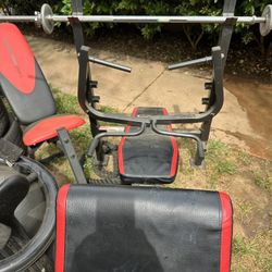 Workout bench With Bar