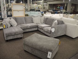 Sklar Peppler Shannon 2 Piece Sectional - Gray | L-Shaped Couch | Corner Couch
