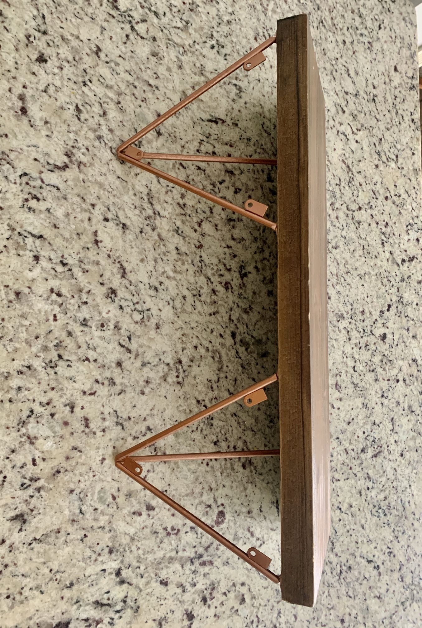 Original Stain Wooden Wall Shelf