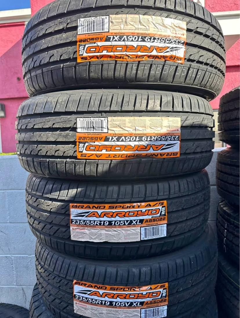 235/55R19 Arroyo Set Of 4 New Tires