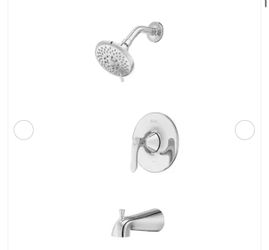 Weller 1-Handle Tub and Shower Faucet Trim Kit Polished Chrome (Valve not Included)
