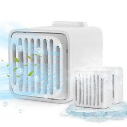 Portable Air Conditioner with 2 Ice Crystal Boxes