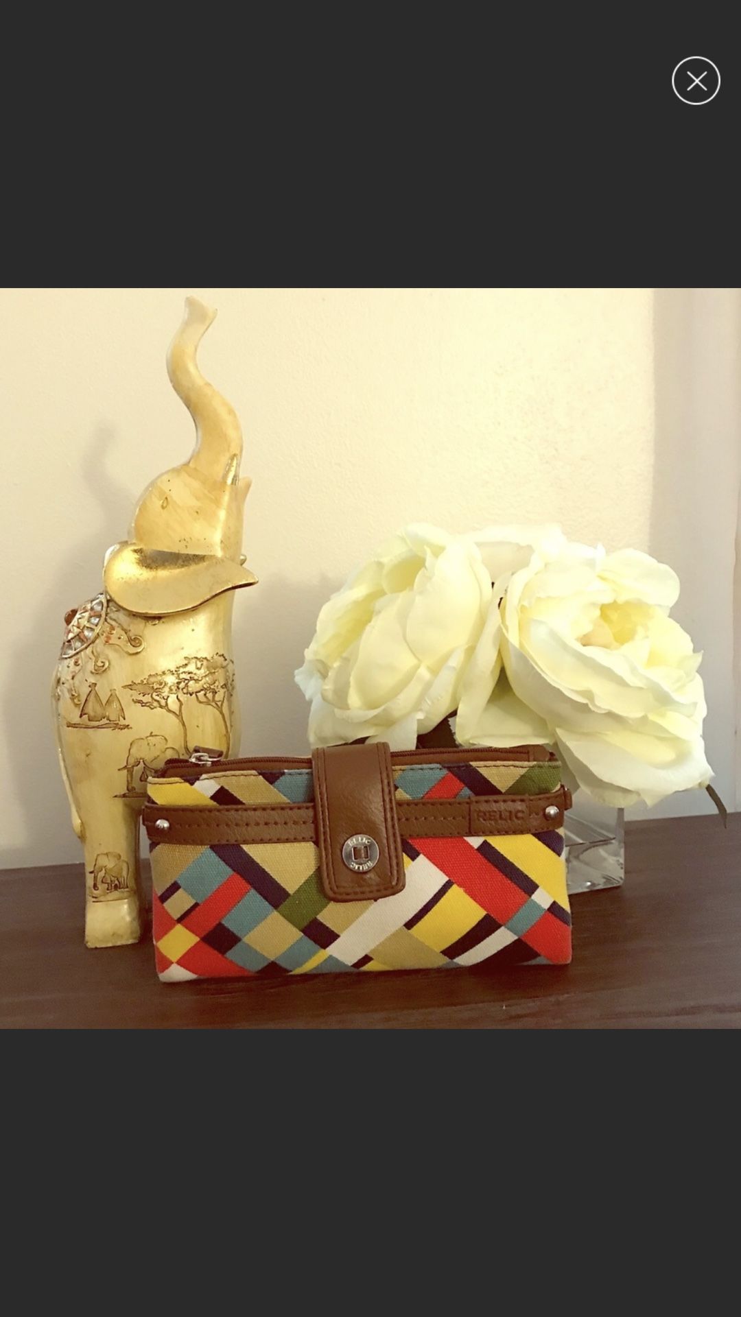Relic multicolor wallet/crossbody