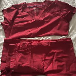 Red Scrub Set 