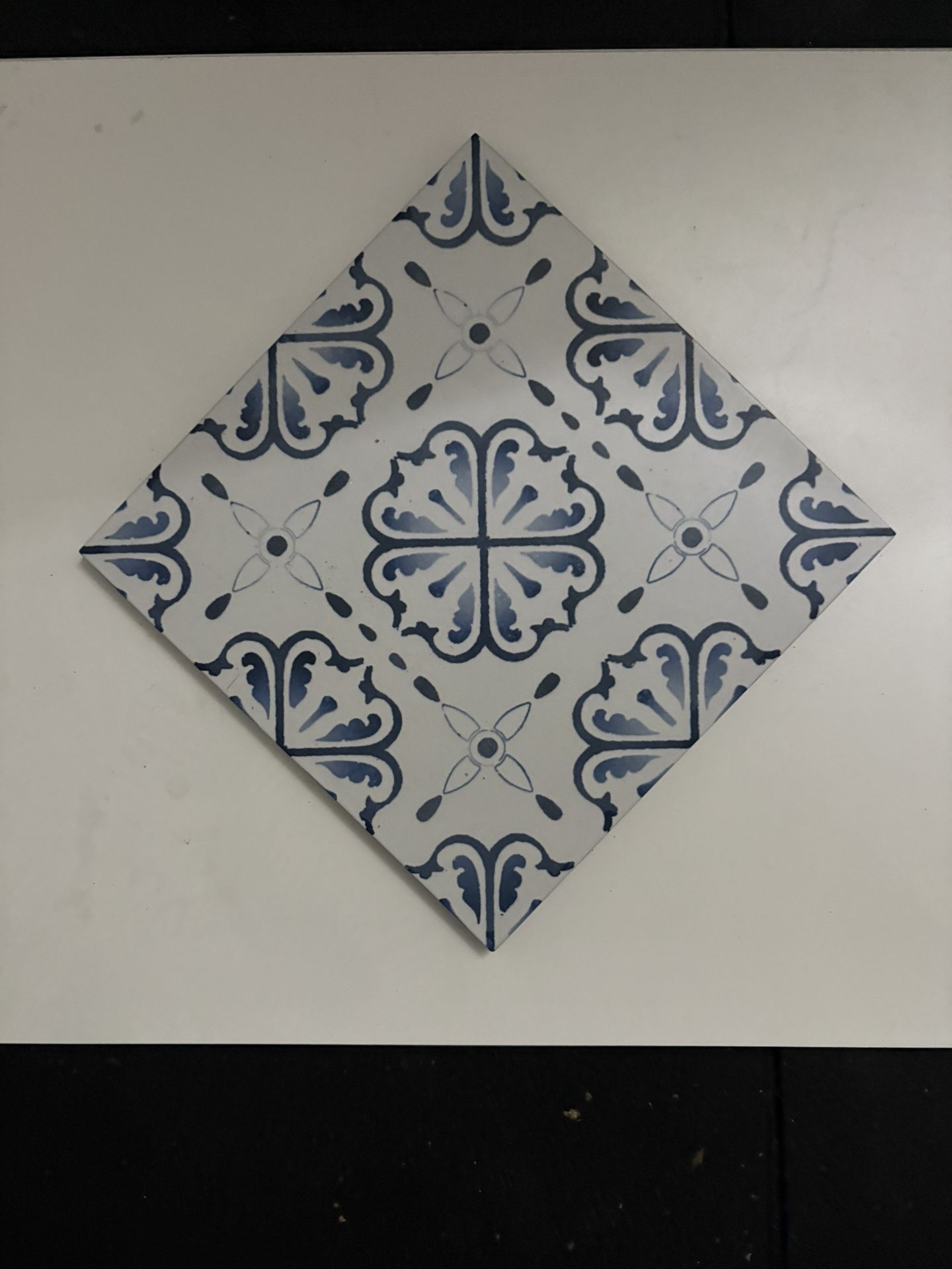 Time Blue Porcelain Wall and Floor Tile - 8 x 8 in.