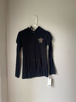 Brand New Woman’s White Tag Premium Denim brand Black Jacket Up For Sale