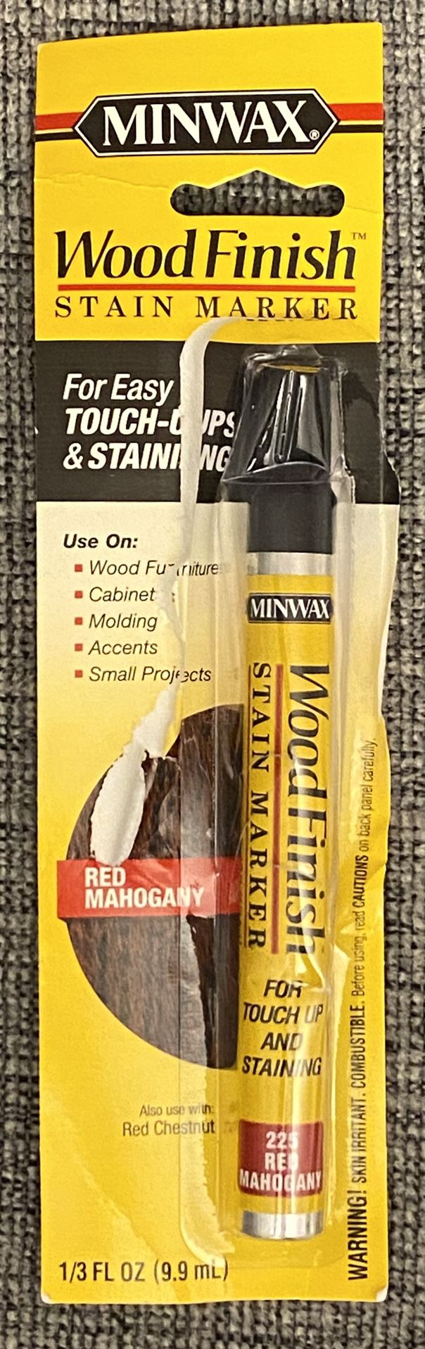 Mini wax Stain Marker Red Mahogany