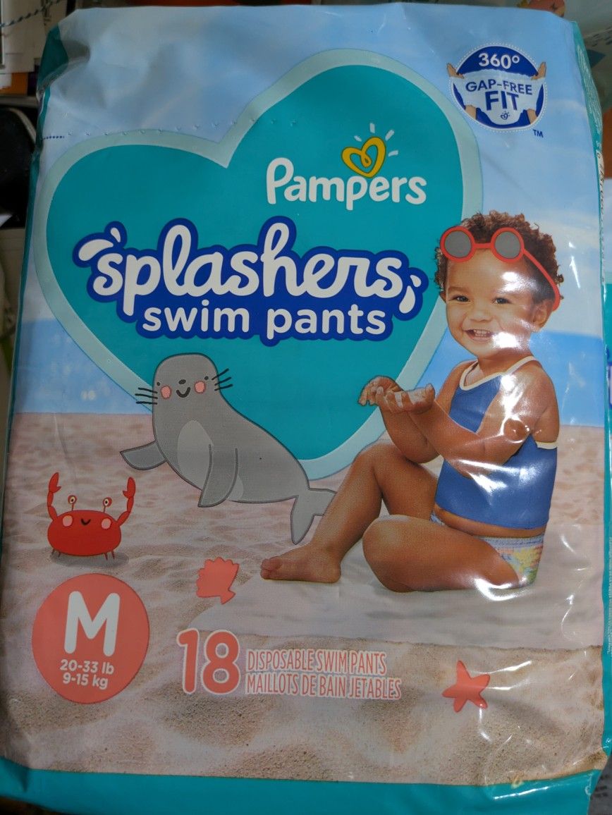 pampers splashers swim pants medium