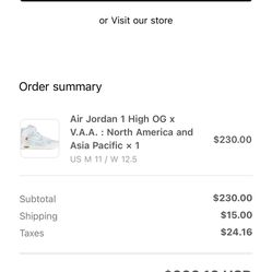 Air Jordan 1 High OG x V.A.A. : North America and Asia Pacific