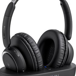 LEVN Wireless Headphones for TV Watching, TV Headphones Wireless for Seniors with Transmitter Charging Base, Hearing-impaired, No Audio Delay Blutooth