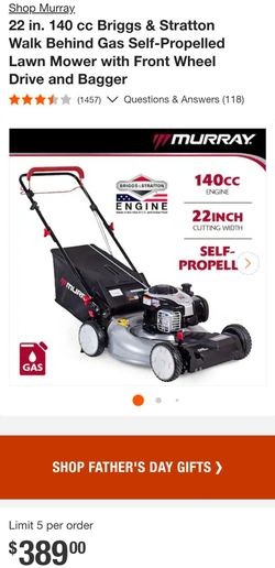 22" Self-Propelled Gas Lawn Mower