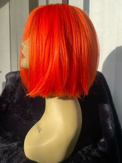 Orange Bob Lace Front Wig