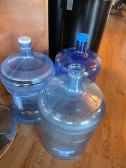 3, 5 gallon jugs
