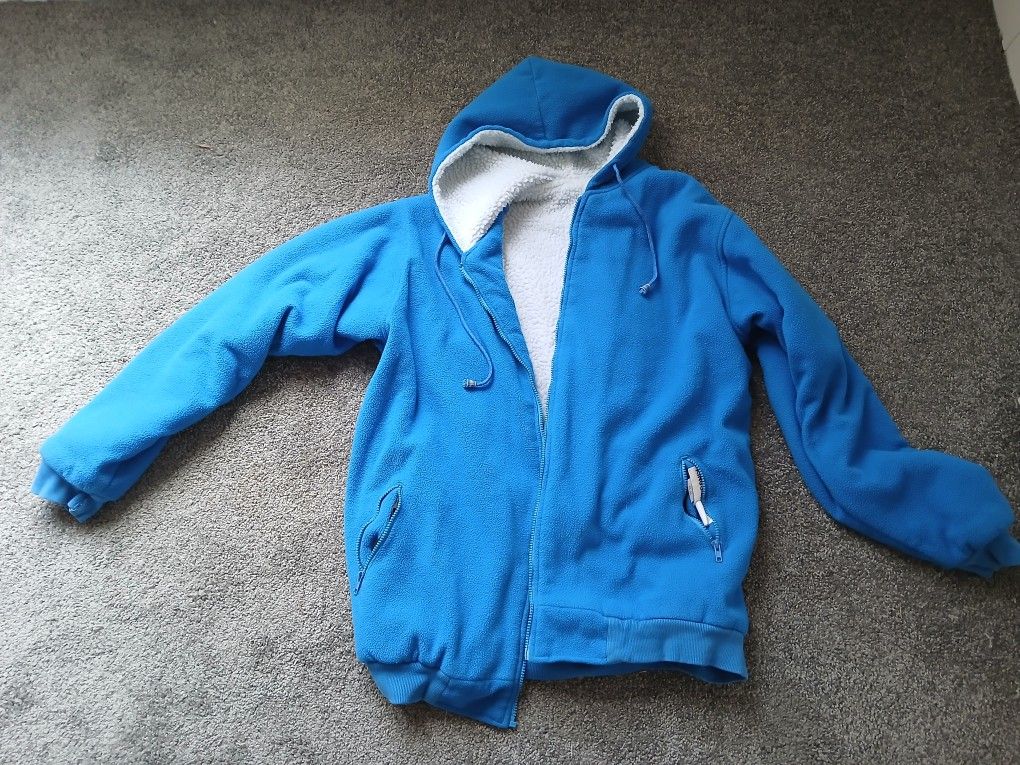 Unisex Fannel Hoodie Jacket - Size XL