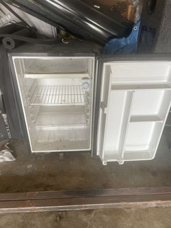 Small Fridge Black .. Height 31 1/2 Inches With 20 1/2
