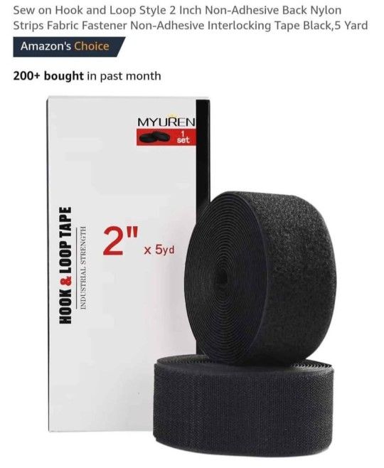 Fabric Fastening Tape 5 Yards