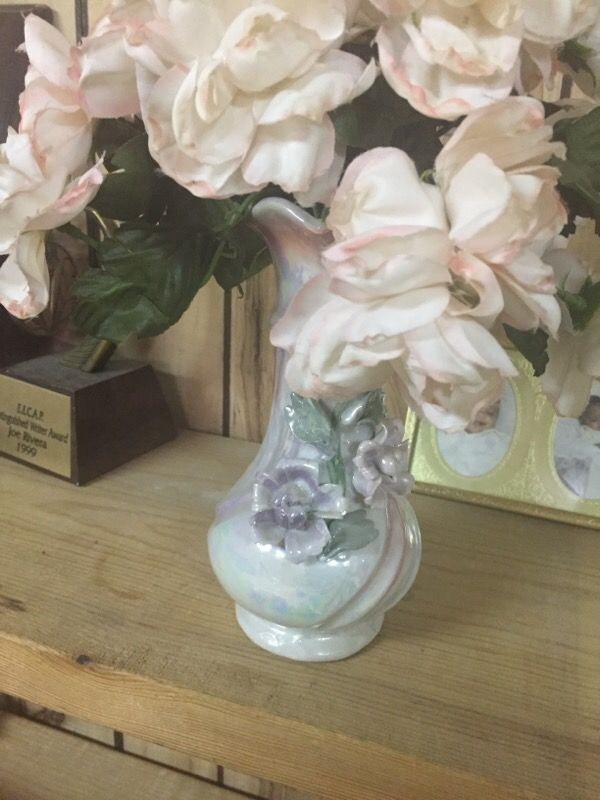 Cute vase with flowers