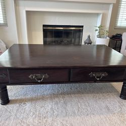 Solid Wood Extra Large Coffee Table