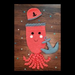 Crochet Octopus Halloween Costume Set