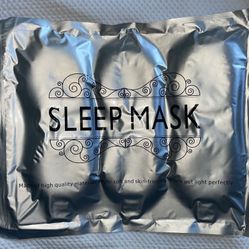 3-D Sleeping Masks. No Eye Pressure, And They Do Not Touch Lashes. Set Of 3 - New - Still In Sealed Package 