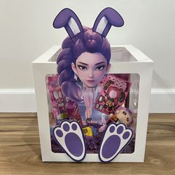 Kpop demon hunter Easter basket kid rose arrangement